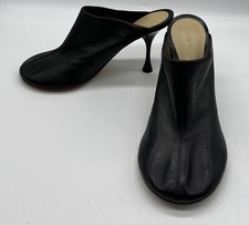 Bottega Veneta Black Leather 'Dot Sock' Mule Slide Heel sz 38.5 NWOB