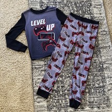 Cuddl Duds Boys 8 2Pc Pj Set, Long Jogger Pant/LS Top, Gaming
