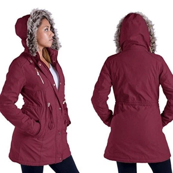 Womens military 2025 style parka jacket