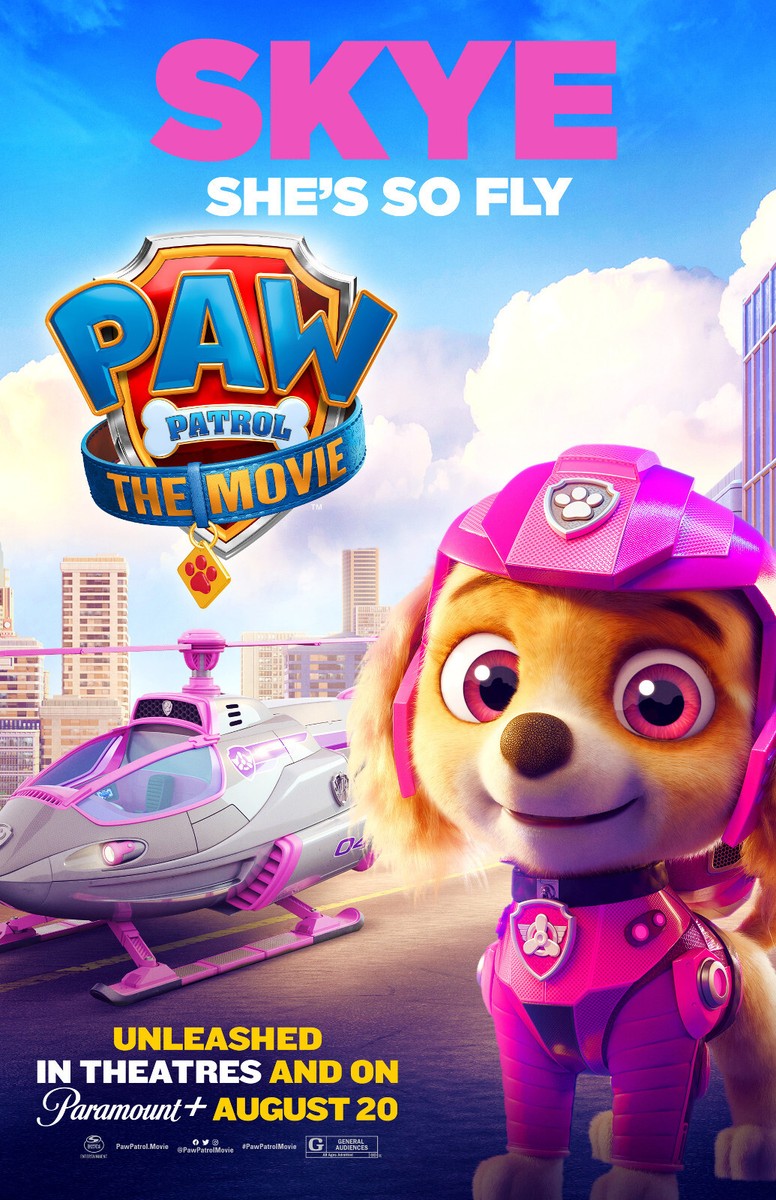 BB2805 PAW Patrol The Movie Film 2021 Skye Movie Poster 11x17