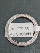 LAB GROWN Ladies Steel Diamond Bezel For Rolex 26mm .70 Cts LAB GROWN  diamonds