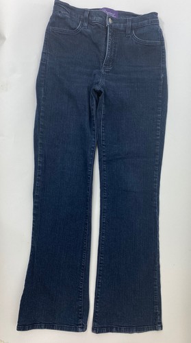NYDJ Not Your Daughters Jeans Bootcut Women's 4 measures 28x31 Dark Blue - Picture 2 of 11