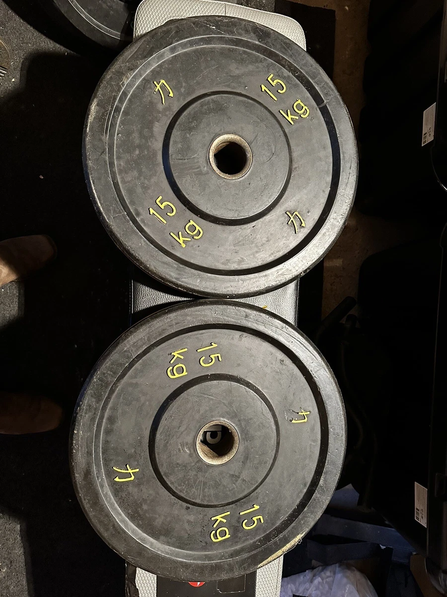 Strength Shop 2 x 15kg Olympic Barbell Bumper Plates eBay