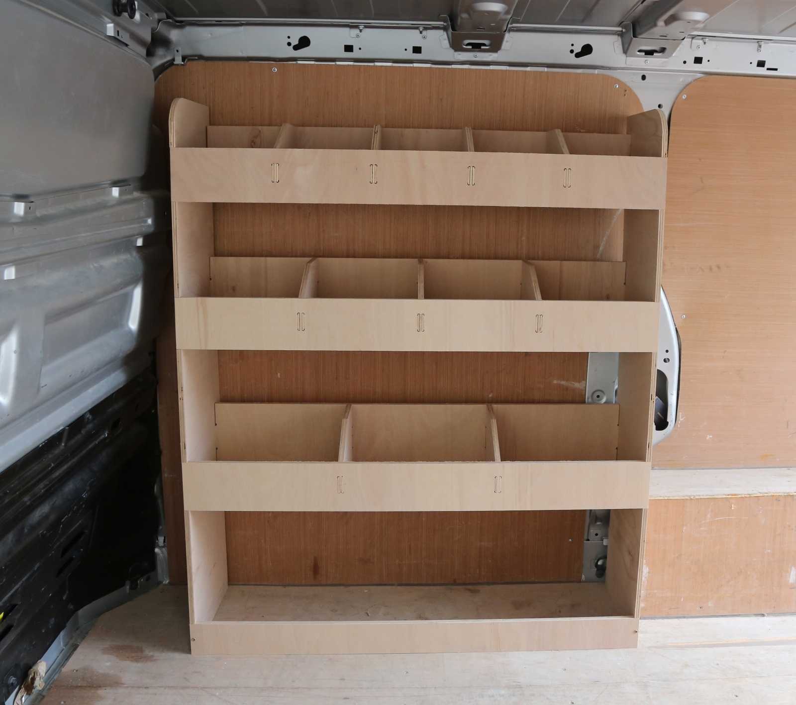 Renault Trafic Traffic SWB Pre 2014 Van Racking Tool Storage Shelving OS Front