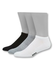 NEW Hanes Mens 1901 Heritage Half Cushion Low Cut Socks 3-Pack, 6-12