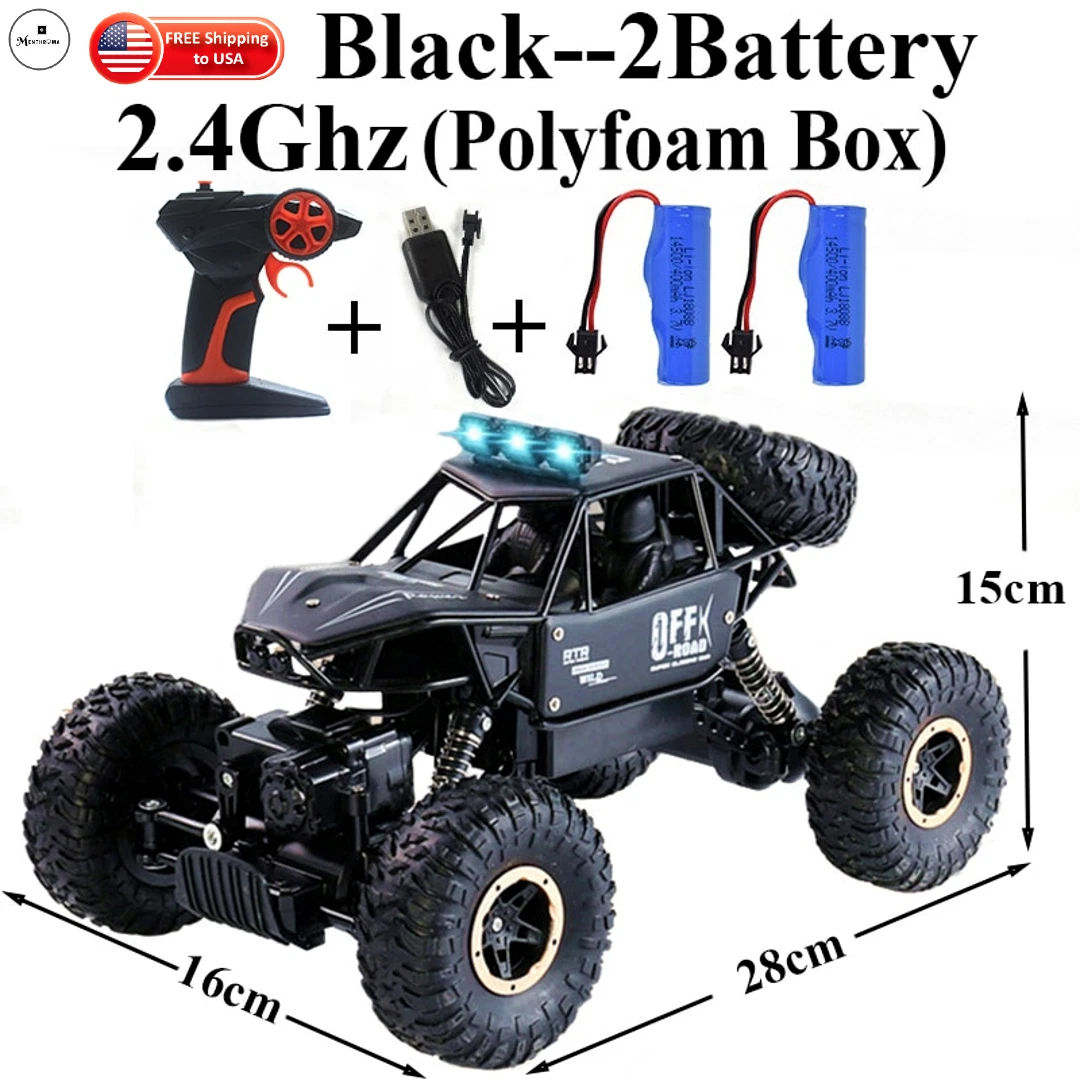 4x4 rock crawler hotsell rc car black
