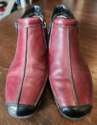 Rieker Tex Antistress Shoes Women s EUR 40 / US 8.5 Leather Side Zip