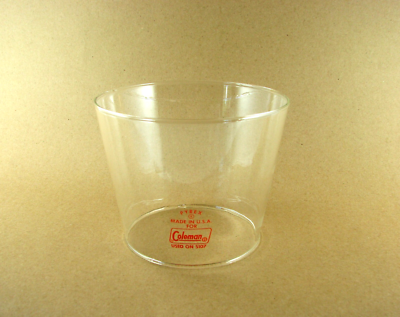 #ad #ad NOS OEM Coleman Replacement Red Letter Pyrex Glass Globe #5107 0481 Made In USA $22.98