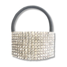 Mia Beauty Rhinestone Ponytail Cuff w/ Removeable Rubber Band Feature