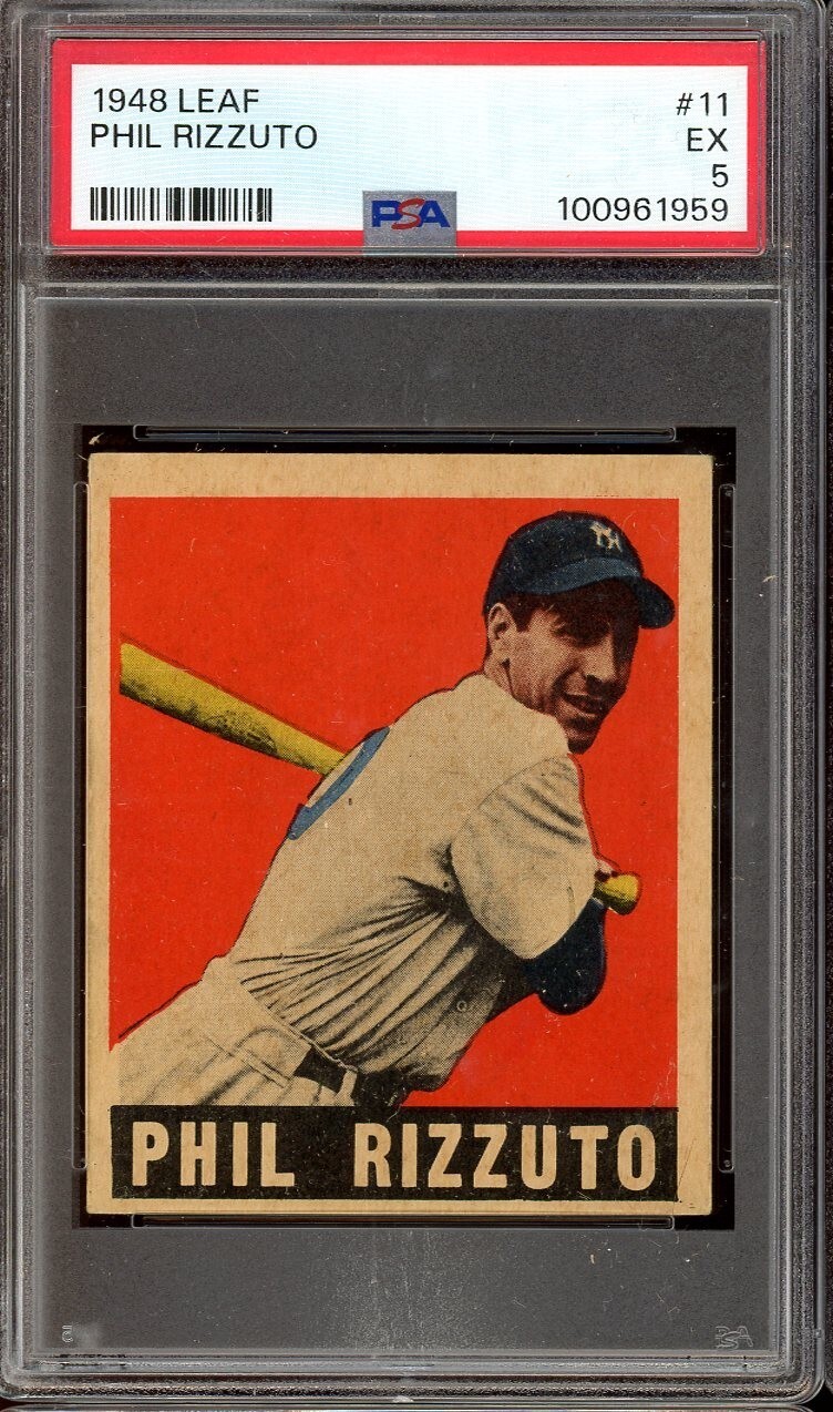 1948 Leaf Baseball #11 Phil Rizzuto PSA 5