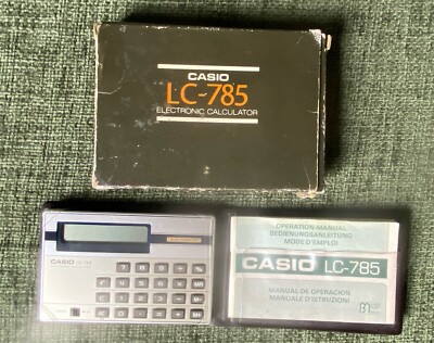 Vintage Casio LC-785 Taschenrechner - selten - P338