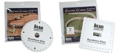 10 KUMIHIMO Braiding PLATES ~Ten DISC LOT~Five Round + Five Square +Instructions