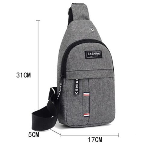 Mens Sling Bag Cross Body Handbag Chest Bag Shoulder Pack Sports Travel Backpack - Picture 15 of 29