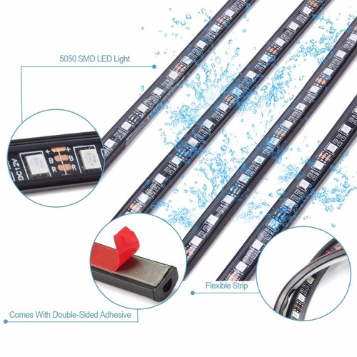 48" & 36" STRIPS 12V 8 Colors RGB LED Under Car Glow Underbody Neon Lights Kit - Bild 4 von 10