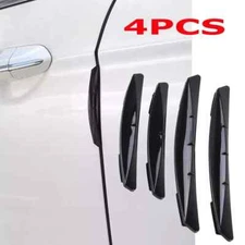 4Pcs Black Car Door Edge-Scratch Anti-collision Protector Guard Strip Universal