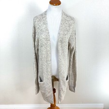 Aritzia Wilfred Free Aronson Alpaca Blend Open Sweater Cardigan Womens Sz Small