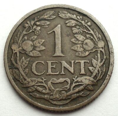 NETHERLANDS 1 CENT 1925 ZZ1.9 | eBay