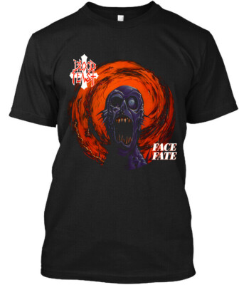 Blood Feast Face Fate American Music Graphic Logo T-Shirt S-5XL