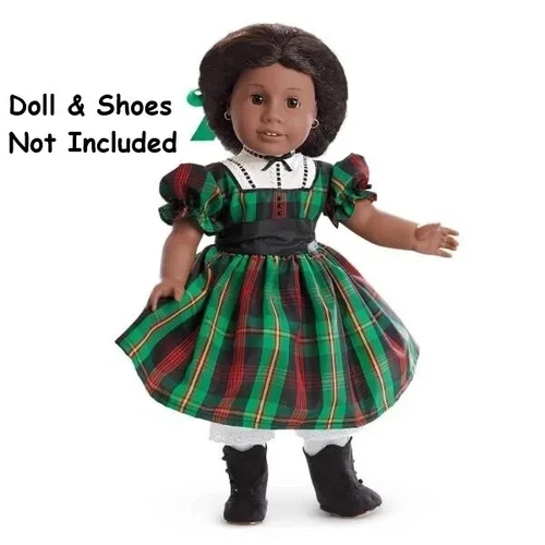 american girl holiday dresses Doll Plaid Holiday Dress (Fits American Girl Doll) main image 1
