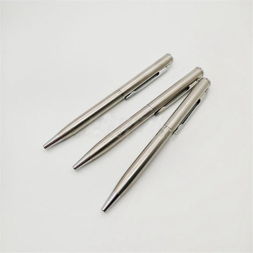Mini Pocket-size Ballpoint Pen Metal Rotating Small Portable Oil Black Cute Pen - Picture 5 of 12