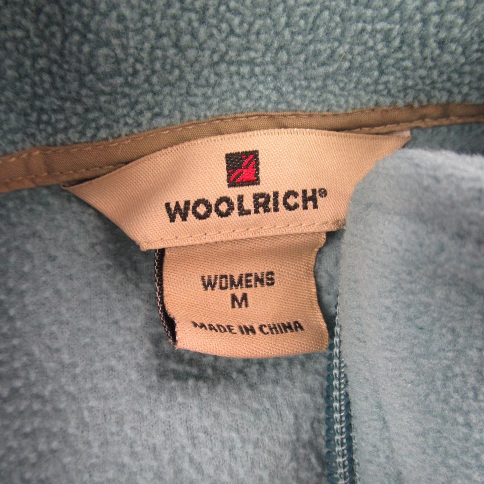 Chaleco Woolrich Mujer Medio Verde Polar Sin Mangas Bolsillos con Cremallera Exterior Foto 3 de 4
