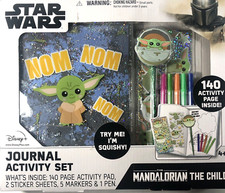 Star Wars Mandalorian The Child Baby Yoda Journal Activity Set Stickers Markers