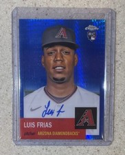 2022 TOPPS CHROME PLATINUM LUIS FRIAS BLUE PRISM REFRACTOR AUTO /99 DIAMONDBACKS