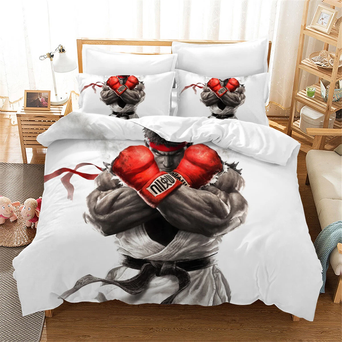 Street Fighter Bedding Set, Gift for Friends