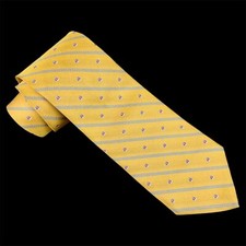 BROOKS BROTHERS 346 Men's Striped Sailboat Woven Pure Silk Tie Made In USA