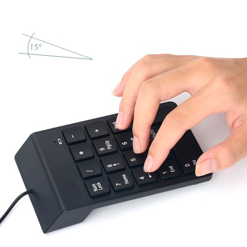 18 Keys Wired USB Number Pad Numeric Keyboard for MacBook / PC C1B9 - Picture 7 of 11