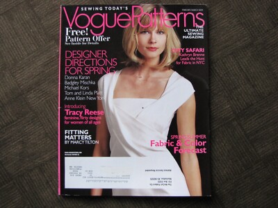 VOGUE PATTERNS Magazine Sewing Today's - Feb. / March 2009