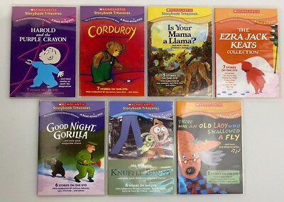 Scholastic STORYBOOK TREASURES - Read Along 7 DVD Set ~ Purple