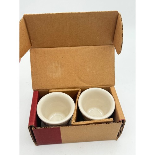 Longaberger Pottery 2 Pack Votive Cups - Heritage Green & Heirloom Ivory - Picture 4 of 10