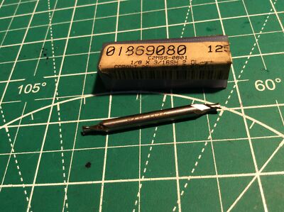 1 pc Generic HSS Co End Mill 1/8''x3/16''SH x 2 2F Double End C2MSS-0801 New (341)