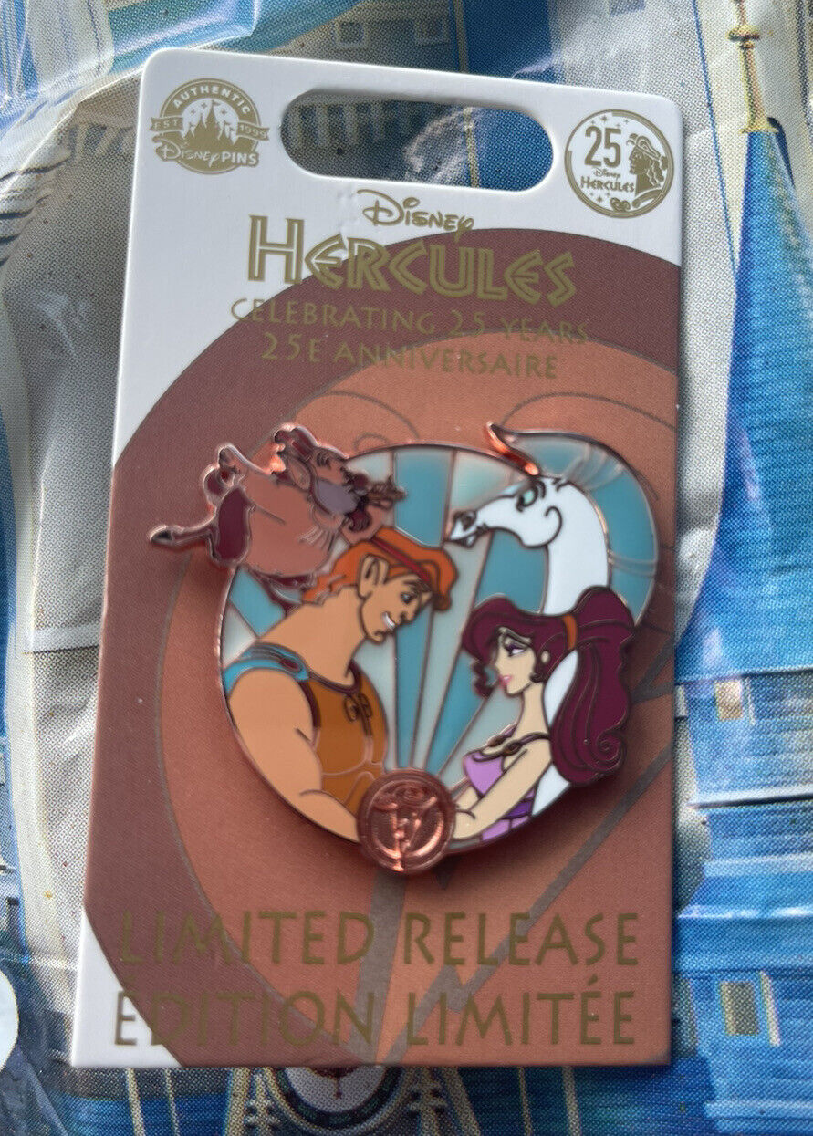 Disney Hercules 25th Anniversary Hercules And Meg Pin New LR Pin