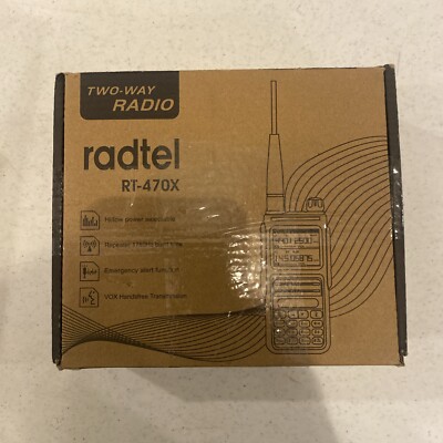 Radtel RT-470X HAM Multi-bands Walkie-Talkie  Air Band Two Way Radio - Open Box