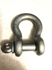 WLL 8-1/2 Ton U3C 7/8" THICK Circle M Logo Screw Pin Shackle Made In USA.