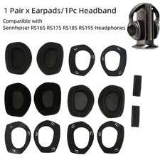 1 Pair Ear Pads/1Pc Headband Headphones for Sennheiser RS165 RS175 RS185 RS195
