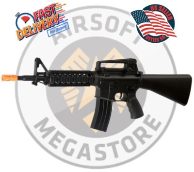 UKARMS Well D3801 M4 M16 RIS AEG Electric Airsoft Rifle Gun + Battery Charger