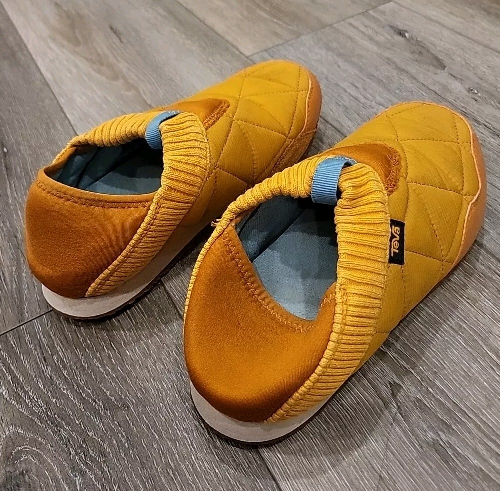 PANTOFOLA D’ORO Teva Moc Ember Pantofole da Campeggio Esterno Giallo Oro US Taglia 7