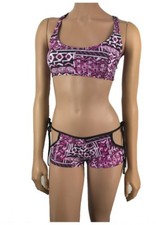 Clubwear Exotic Dancewear Boyshorts Sport Bra Bottom Top Rave Outfits Clubwear