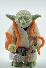 Vintage 1980 Star Wars Kenner Yoda w Orange Snake Loose Figure HK