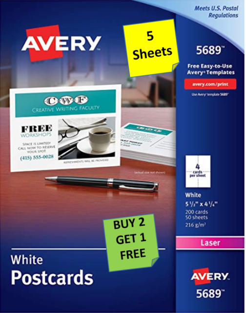 5-sheets-avery-5689-white-postcards-5-1-2-x-4-1-4-laser-b2g1-ebay