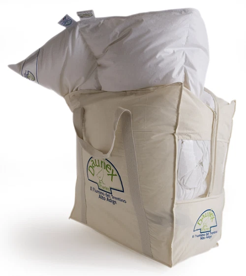 DAUNEX Piumino da letto 4 stagioni SESTRIERE DUO 100% piumino d'oca ungherese
