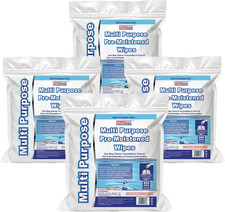 Wet Wipes Bulk - 4 X 800 Count Refill Bags 3200 Commercial Disposable Wipes Va