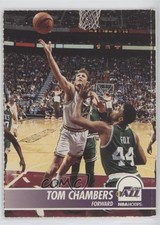 1994-95 NBA Hoops Promo Sheet Singles Tom Chambers #208 7y8