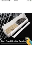 4 Bird Food Box Leak-proof Cage Accessories Pet Parrot Hanging Feeding Container