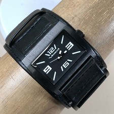 Vestal Legionnaire Men Black Dial Cuff Leathe...