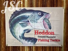 HEDDON Bass Lure Banner 60x90cm (23.6x35.4in) Fishing Decor Unused