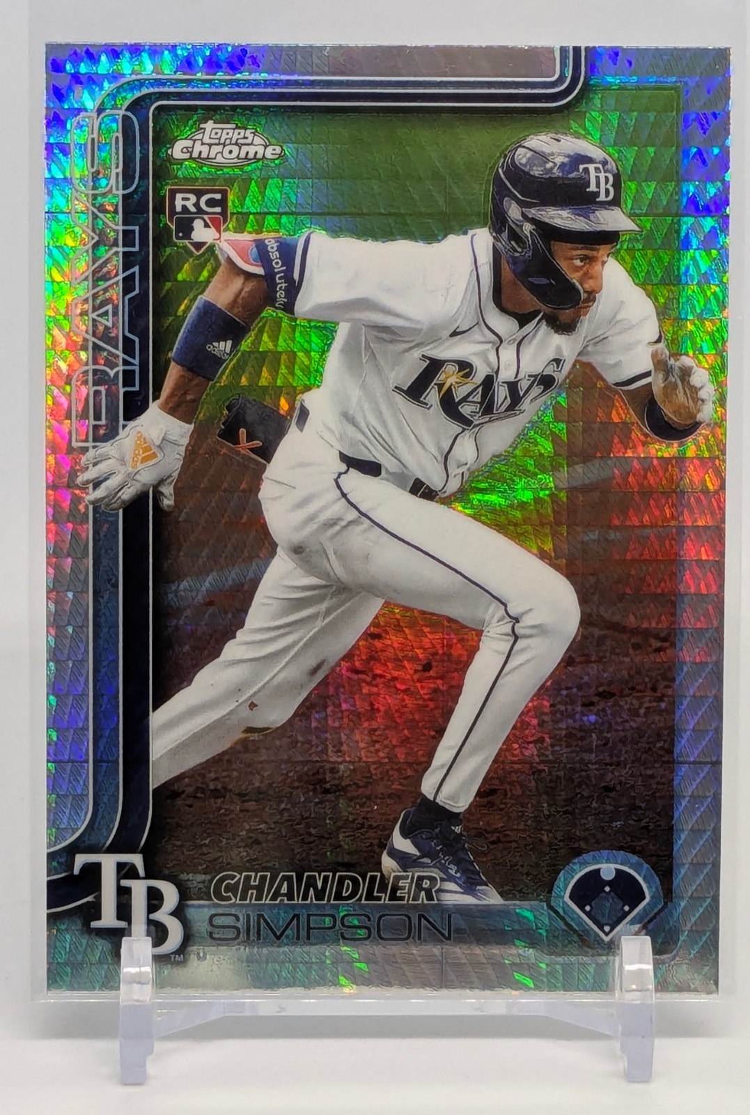 2025 Topps Chrome Update Chandler Simpson Prism Refractor #USC179 RC Rays